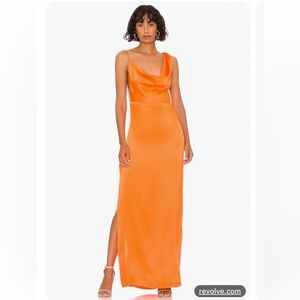 Amanda Uprichard Orange Maxi Dress